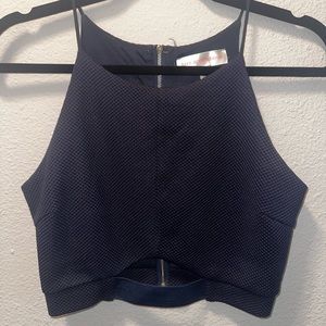 Luxe Apothetique Navy Crop Top